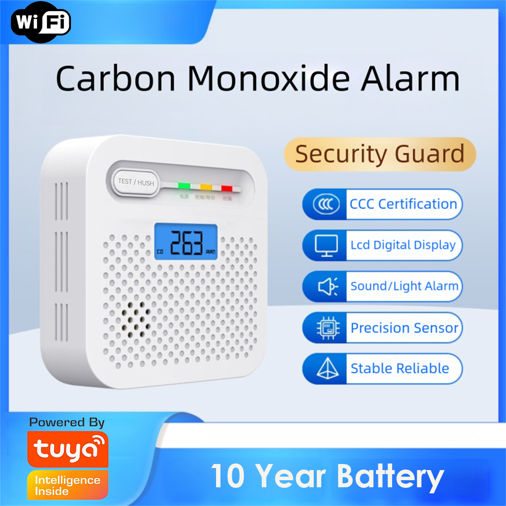 Co Detector Plug - Arumny Tuya Smart WiFi CO-Detektor LCD