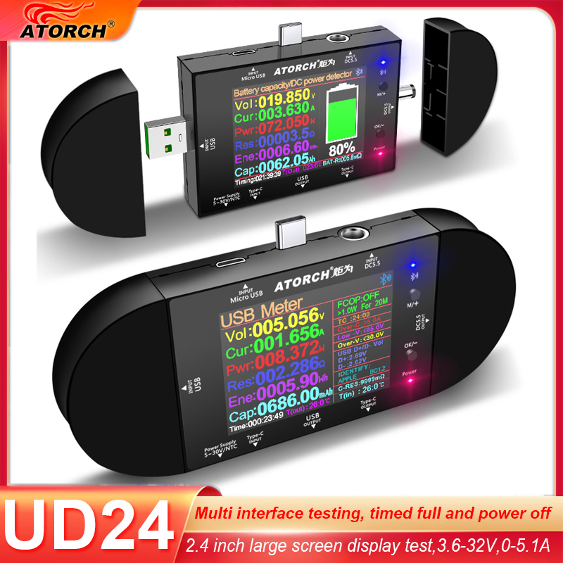 UD24 2,4-Zoll USB-Tester DC5.5 – Co Detector Plug Bewertung und Preis